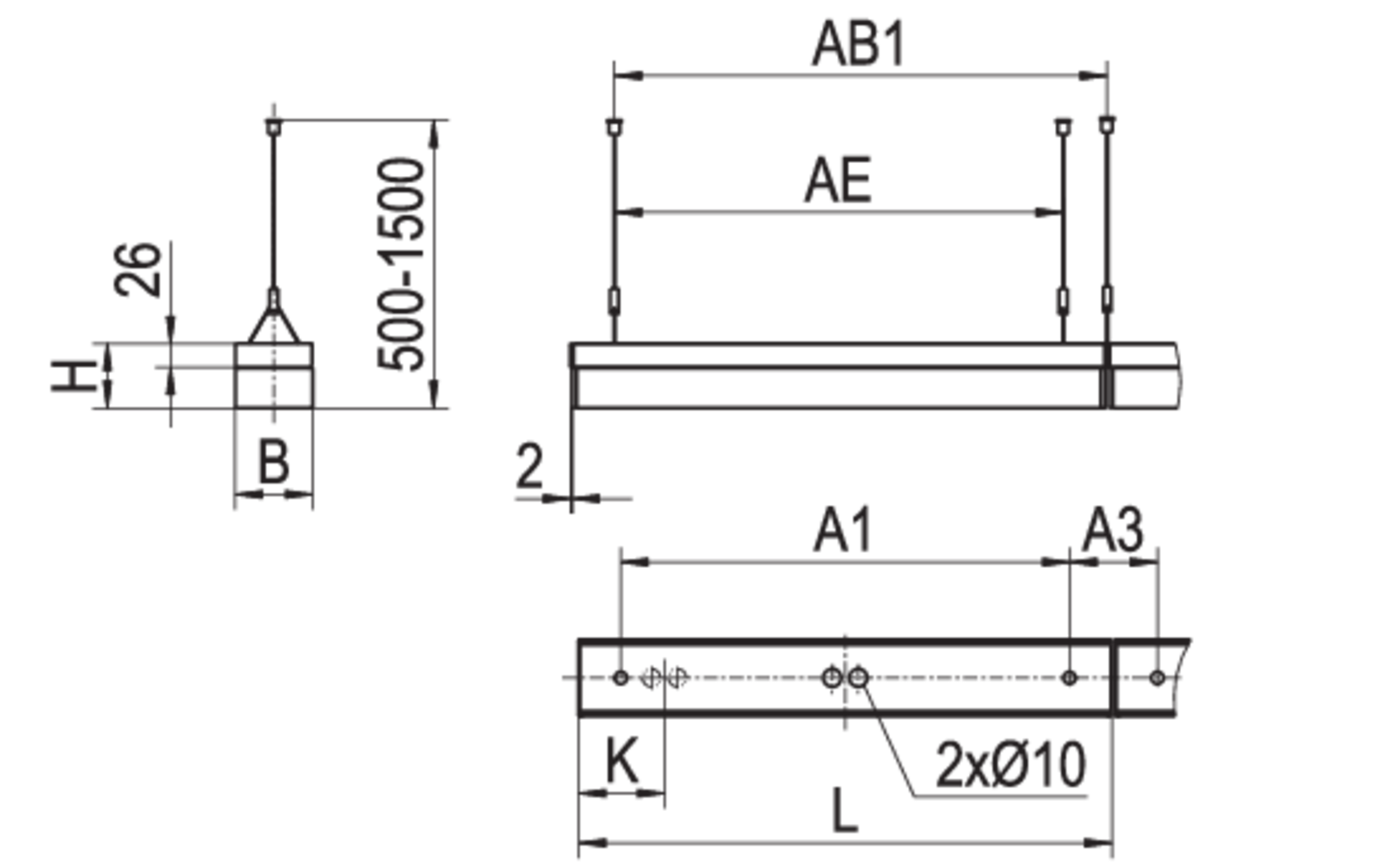 Dimension drawing