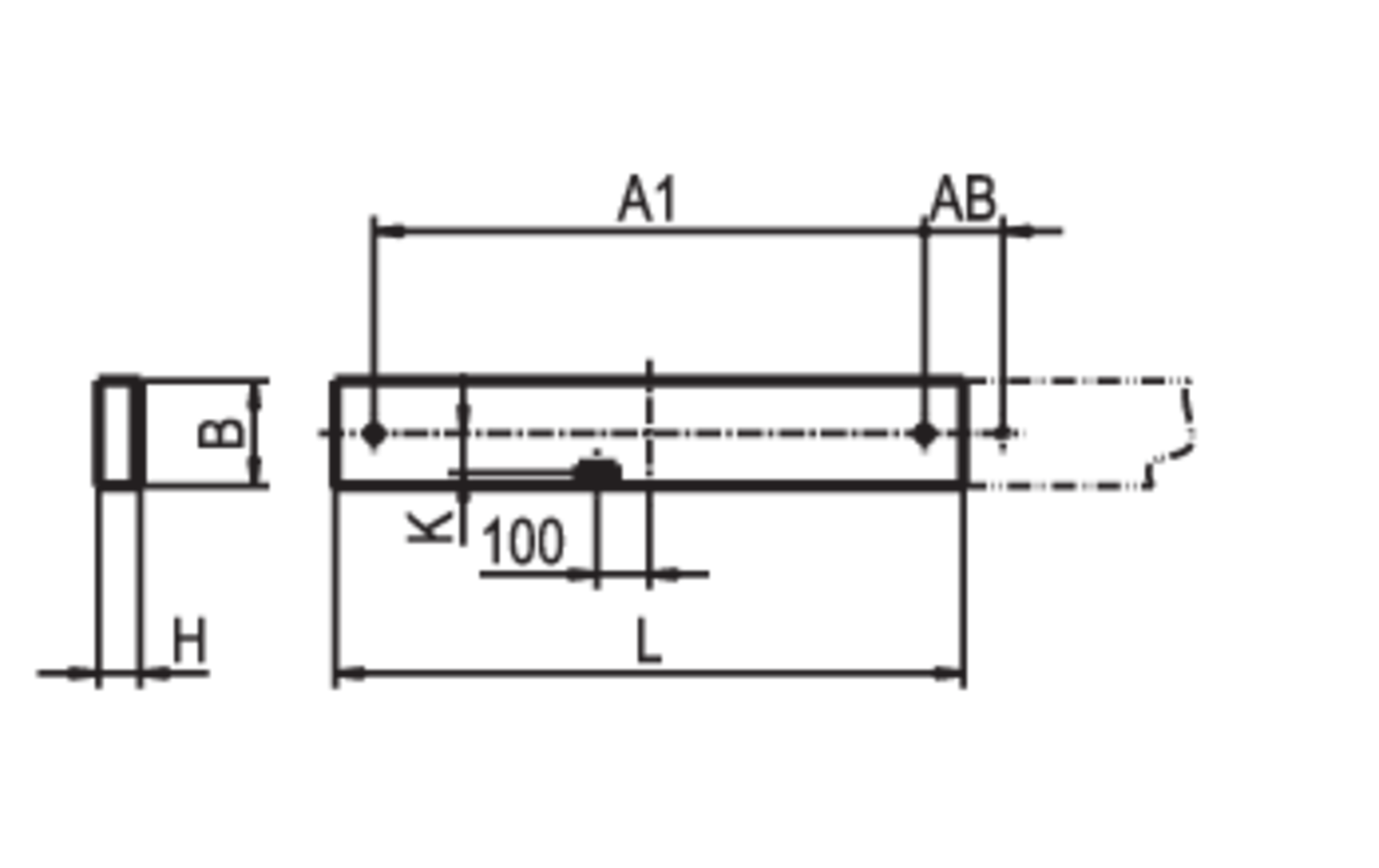 Dimension drawing