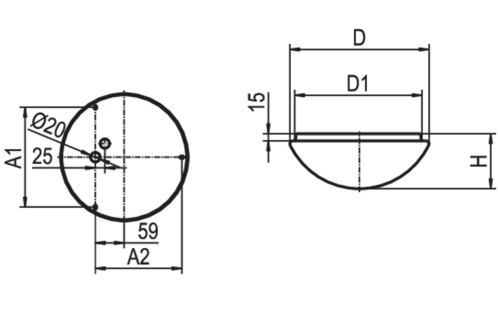 Dimension drawing