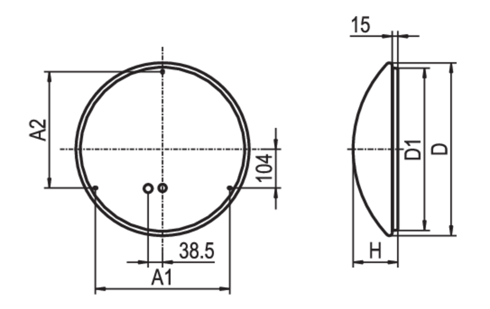 Dimension drawing